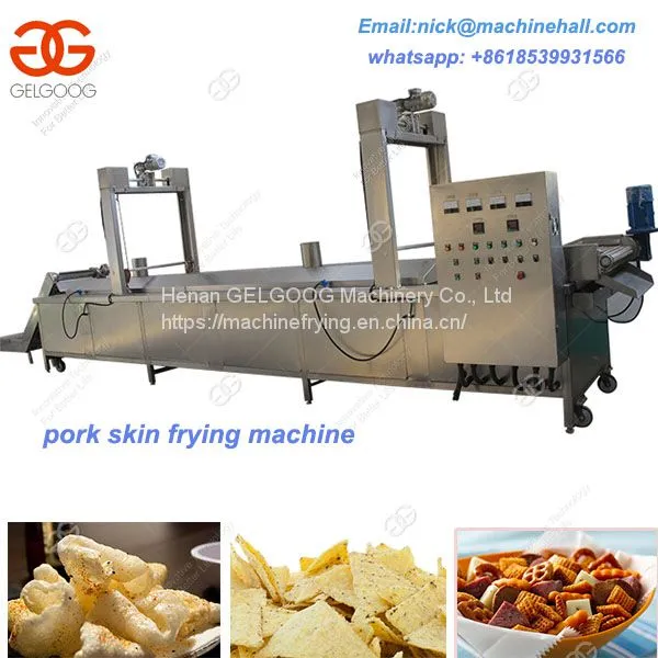 Continuous Pork Skin Frying Machine/Full Automatic Pork Skin Frying Machine/304 Stainless Steel Pork Skin Frying Machine photo-2