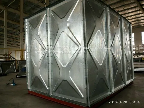 High Quality Galvanized Steel Panel Assemble Type Water Tank
