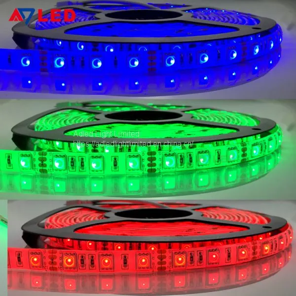 Adle Light светодиодная ленточная подсветка UL 12В 24В 5050 SMD 60 светодиодов IP67 ленточный светодиодный элемент RGB с молочной силиконовой трубкой