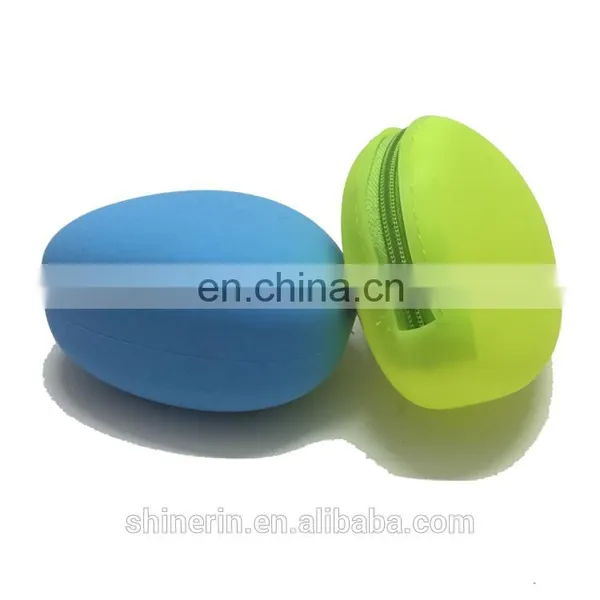 Cute Oval Coin Purse Soft Small Pouch Mini Silicone Wallet Womens Card Holder Clutch Purses photo-4
