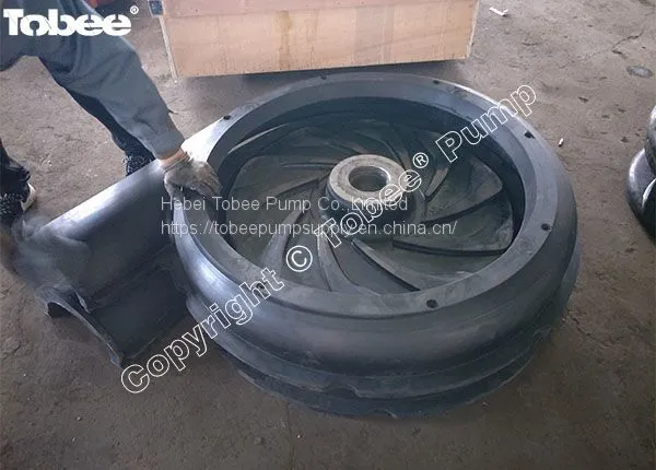 Tobee 10x8 Slurry Pump Rubber Spare Parts Impeller FAM8147R55 and Cover Plate Liner G8018SRTL1R55 photo-2