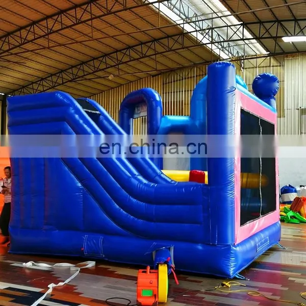 Ice and Snow World Inflatable Jump and Slide Bouncer Castle ,Inflatable Printing Cartoon Bouncer For Commercial photo-3