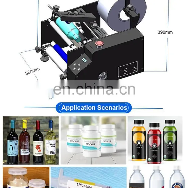 Semi-Automatic Wine Bottle Labeling Machines , Manual Labeling Machine For Bottles Used photo-6