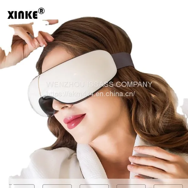 Wireless Air Pressure Vibration Digital Eye Massager Vibration Magnetic Acupuncture Therapy Relief Heat Compress Eye Mask photo-4