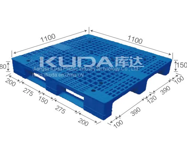 Warehouse Export Used 1111E WGCZ PLASTIC PALLET（BUILT-IN STEEL TUBE）from China