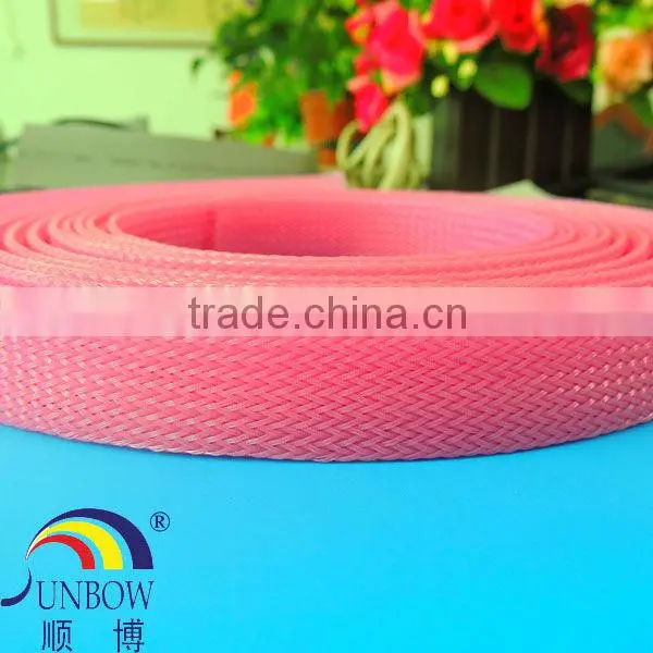 Thermal Insulation Cable Protection Expandable PET Woven Mesh Tube photo-4