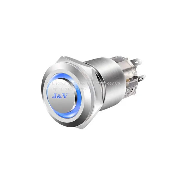 J&V 19MM Metal High Head Self-locking Switch Push Button photo-4