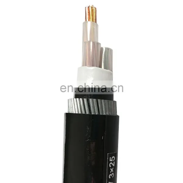 3 Core 4 Core 5 Core 16mm 25mm 35mm 95mm Aluminum/Copper Core Steel Wire PVC/XLPE Underground Power Armoured Cable photo-5