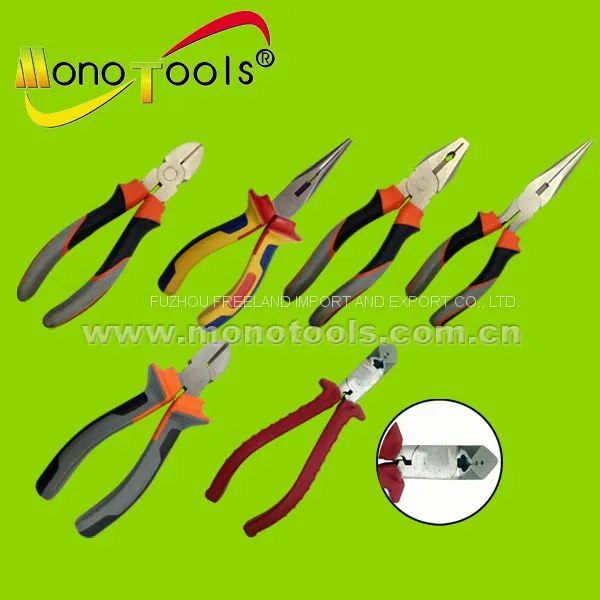 Combination pliers Diagonal pliers Long nose pliers Cuting pliers