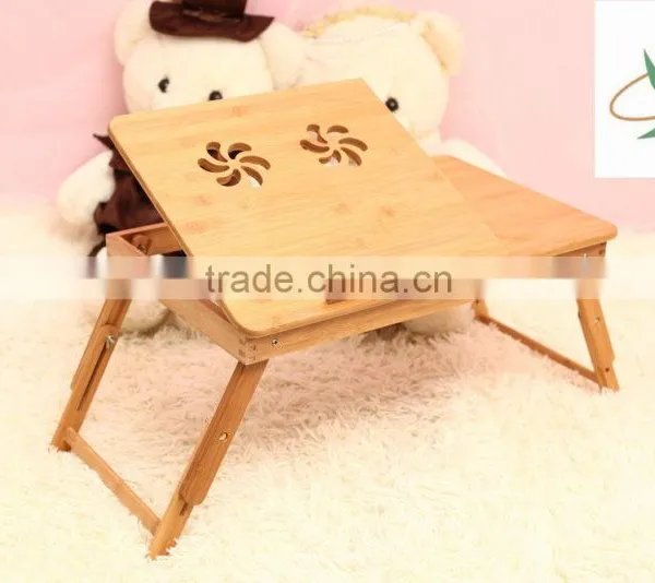 Bamboo Folding Laptop Computer Table