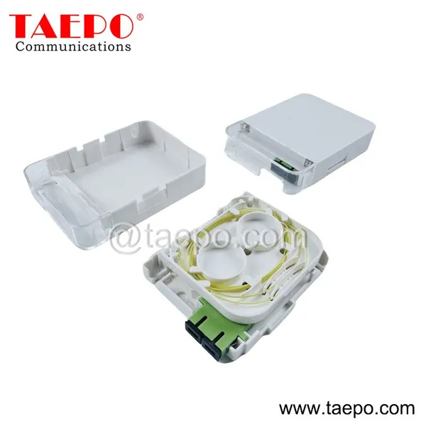 Sample Free Indoor FTTH Network 1 Port 2 Port FTB Fiber Optic Terminal Box Fiber Optic Equipment With SC Fiber Optics Adapters