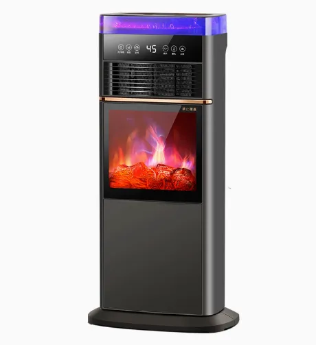 Heater/3D Atomizing Fireplace Warm Air/machine Simulation Flame/steam Humidifier Voice Remote Control Fireplace(Wechat:13510231336）
