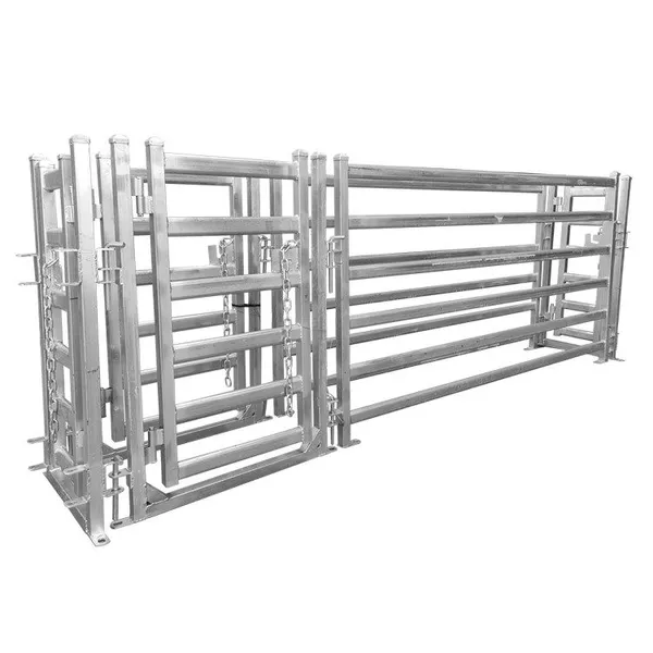 Livestock Equipment Hot Dipped Galvanized Steel Pipe Powder Coated Cattle Handling Crate Fencing & Trellis for Yard Crush photo-6
