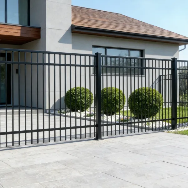 Modern Wrought Iron Aluminum Fence Panels for Contemporary Outdoor Spaces photo-2