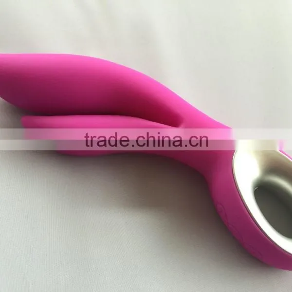 2016 Most Popular Best Selling Medical Grade Silicone Multi Speed Sexy Toy Dual Control Rabbit Vibrator photo-3