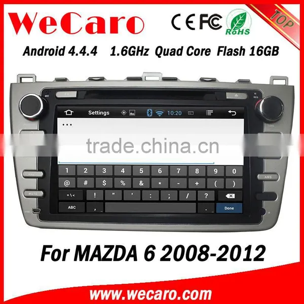 Wecaro in Dash 2 Din Touch Screen Android 4.4.4 Car Dvd Gps Navigation Radio Gps Car Media Player for Mazda 6 2008 -2012 photo-3