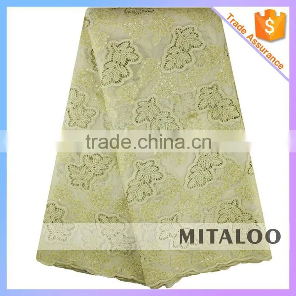 Mitaloo MOG0201 New Double Organza Lace Embroidered Fabric With Sequins photo-2