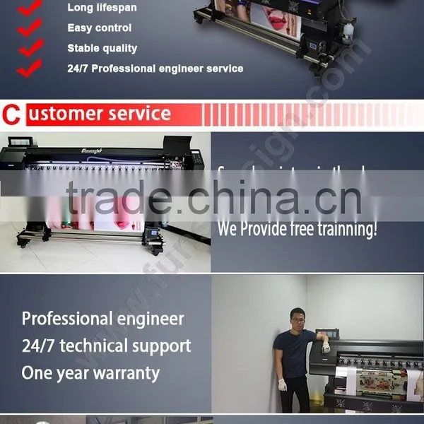 Strong Body Funsunjet FS3202K 3.2m / 10ft Sublimation Printer With DX5 Head Fast Printing Speed photo-3