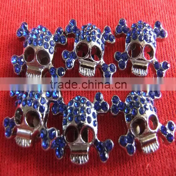 Compet Wholesale 10mm Rhinestone Slide Charm Skulls photo-6