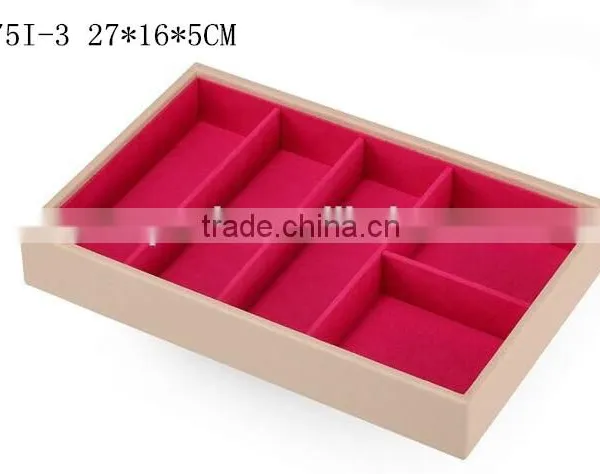 W1275I-4 Wholesale Slope Style Cosmetic Storage Box Stackable Wooden Jewelry Display photo-4