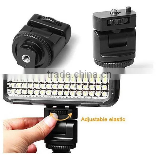 SHOOT XT-160 5000-5800K LED Video Light Camcorder Lighting Lamp Camera CN-160 Standard ISO 518-2006 Hot Shoe photo-4