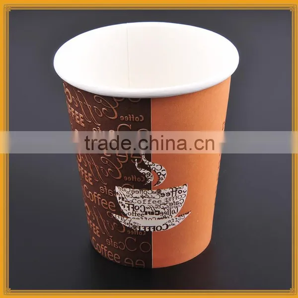 Custom Logo Printed Disposable Single Wall Coffee Paper Cups With Lids photo-6