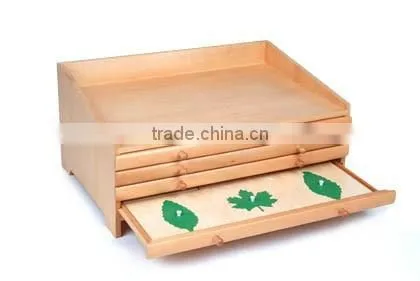 Montessori Materials Botany Leaf Cabinet With Insets/Montessori Educational Toys/Montessori Preschool Teaching Materials photo-3