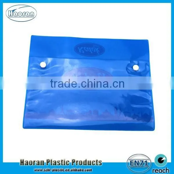 Cheap Plastic PVC Button Closure Document Bag photo-2