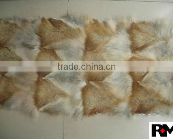 High Quality Patched Fox Fur Plates for Home Decoration