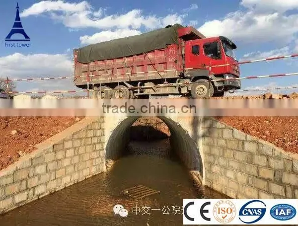 Low Cost Temporary Permanent Corrugated Steel Pipe Bridge photo-2