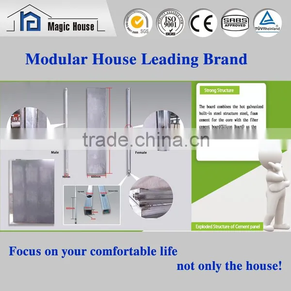 Environmental Cheap and Excellent Fireproof Fast Assembling Modular Home Prices Foamed Cement Board House Supplier's Choice photo-4