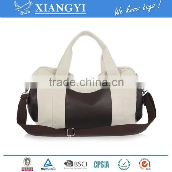Men's Vintage Canvas Leather Vintage Travel Satchel Messenger Tote Fashion Bag New Design in 2016 photo-6