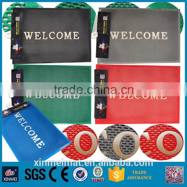 New Products 2016 Welcome Pvc Design Door Mats Floor Mat