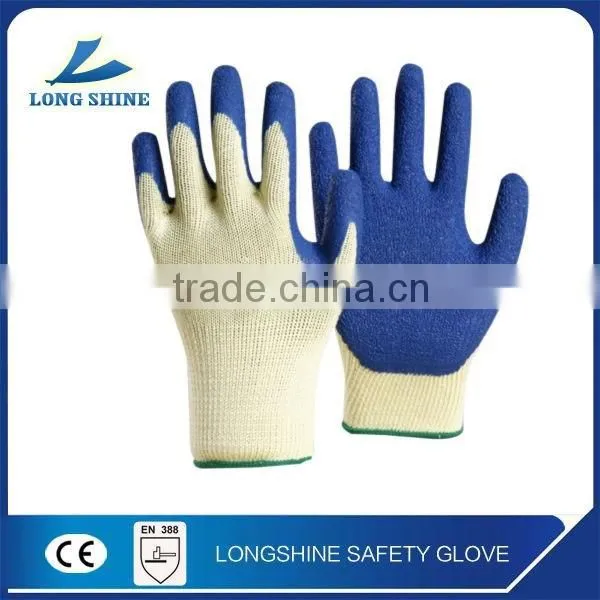 Lowest Price 10G Poly/cotton Liner With Latex Coated Safety Working Glove photo-3