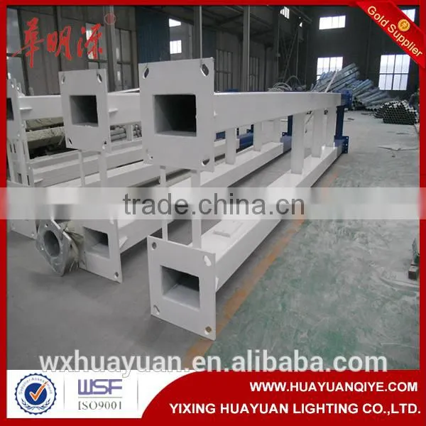 Hot Dip Galvanized Square Steel Road Signal Traffic Light Pole