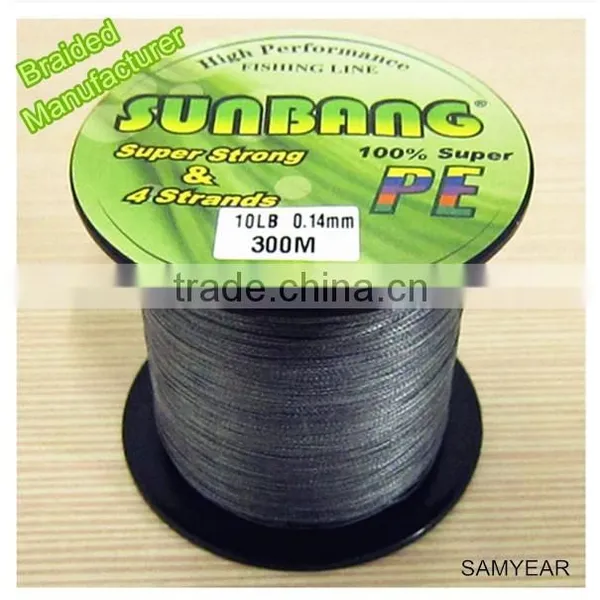 Dongyang Manufacturer Black Fishing Tackle PE Fishing Braided Line