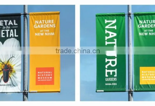 Long Life Weather Resistant Waterproof Hanging Pole Banner Flags photo-2