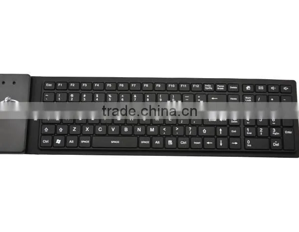 105keys Waterproof Flexible Bluetooth Wireless Silicon Keyboard for Desktop/Laptop/Tablet photo-5