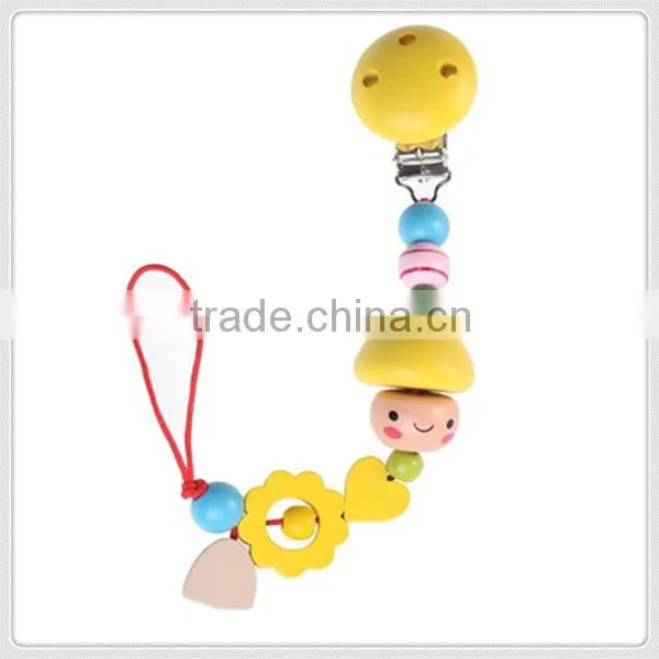 New Trendy Wholesale Wooden Baby Pacifier Clip photo-2