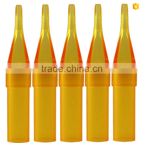 Best Quality Disposable Tattoo Tip 5RT Yellow