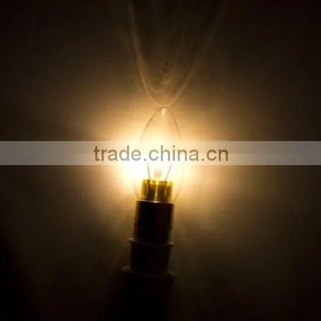 LED Candle Bulb Golden 3.5W B22 SMD5630 Warm White Dimmable LED Candle Bulb Light photo-5