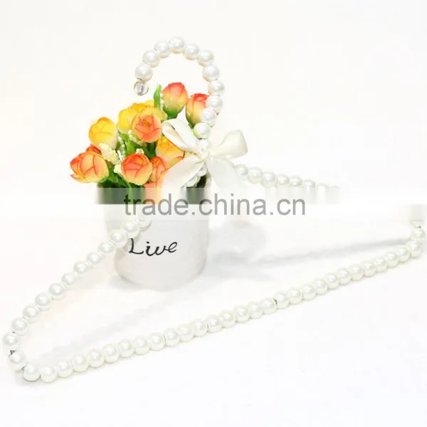 2015 Hot Sale White Pearl Baby Clothes Hanger photo-2