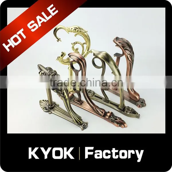 KYOK Cheap Curtain Rod Wall Brackets ,double Curtain Rod Bracket photo-3