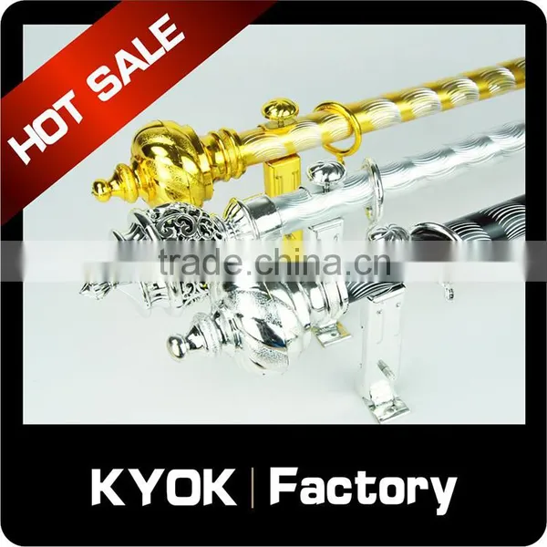 KYOK 2016 Latest Design Double Curtain Rod Accessories, Electric Iron Parts,length 1m Curtain Rod in Dubai photo-4