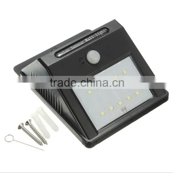 10 Pcs Security LED Triangle Wall Light ,Solar Motion Sensor Wall Light With 10 LED, Solar Wall Lamp With SMD 2835 10PCS LED photo-3