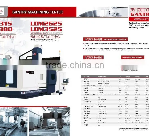 Portable Milling Machine Movable Column Gantry Machine Centers DLM3525 photo-3