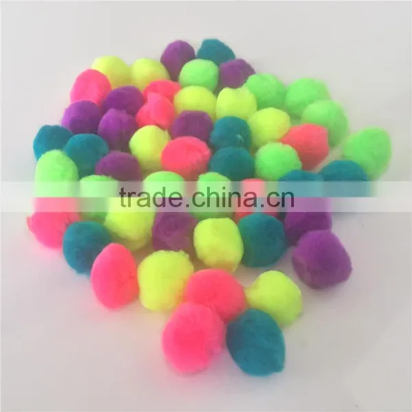 Factory Supply DIY Crafts Acrylic Fluorescent Pompoms Toys for Kids or Wedding Party Decoration photo-4