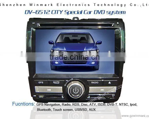 Car DVD Player for Honda-CITY All in One Car Dvd Player