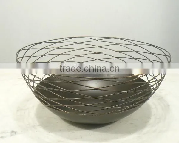 Silver Antique Embossed Fruit Bowl, Large Fruit Bowl, Modern Metal Fruit Bowl, Metal Decorative Fruit Bowl, Dry Fruit Bowl