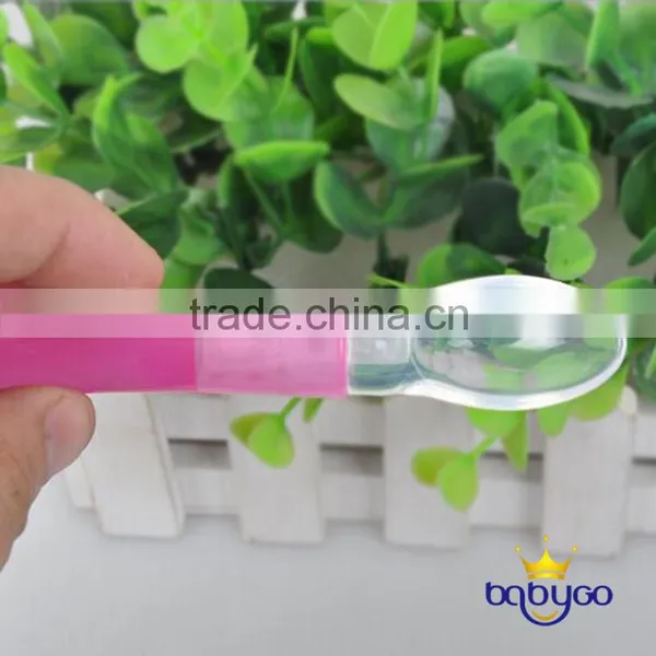 High Quality Silicone Spoon Unbreakable Flexible Silicone Baby Spoon